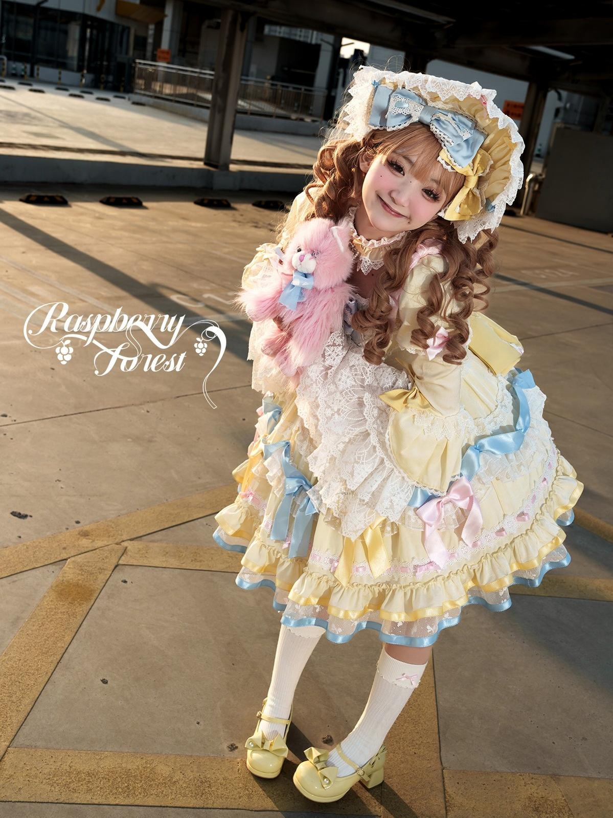 Mewroco - Berry Forest - Sweet Lolita Short-sleeved OP Dress and Matching Accessory 42596:748517