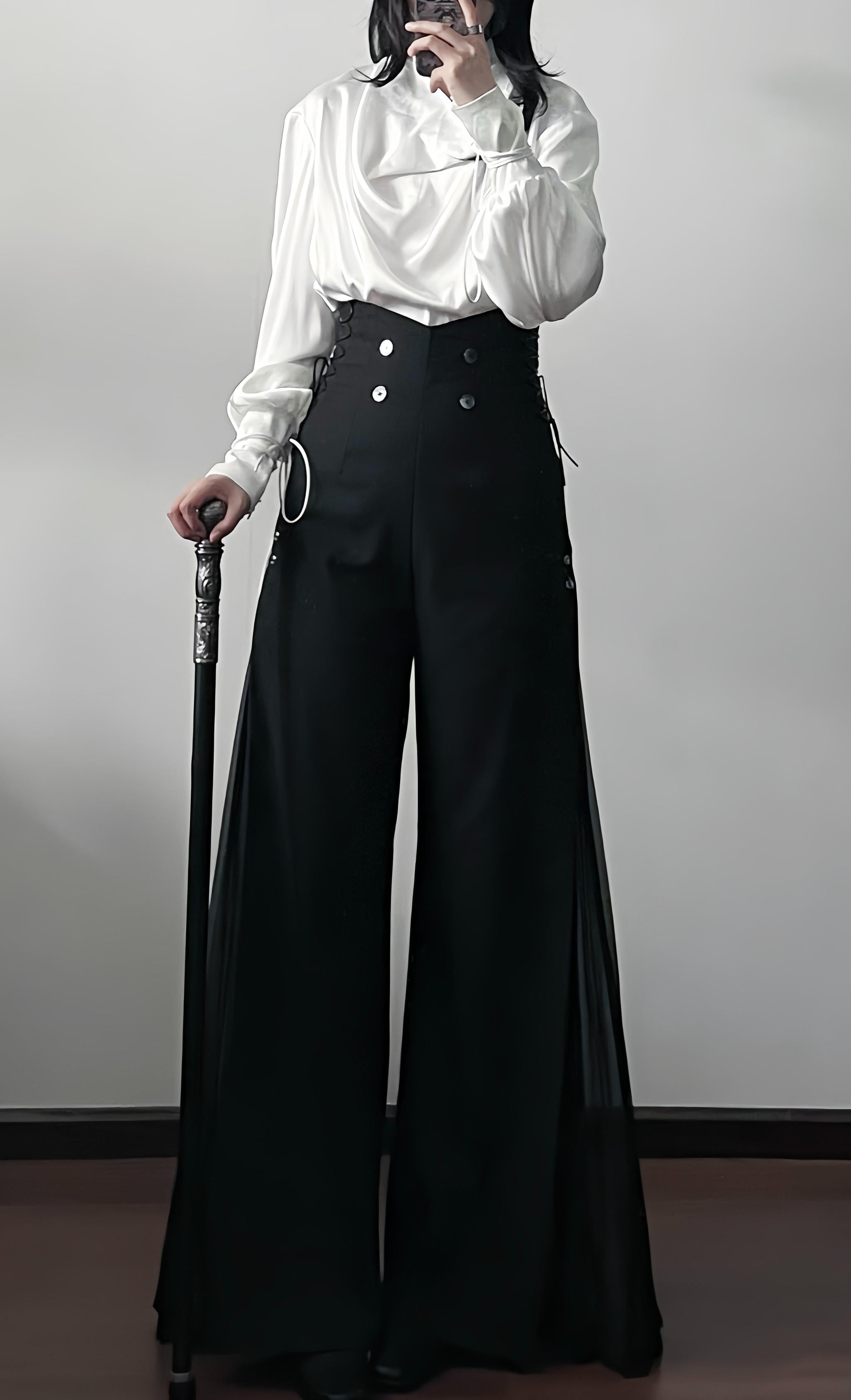Galaxy Key - Knight's Paradox - Ouji Lolita Prince Pants Suit Gothic Lolita Long Coat