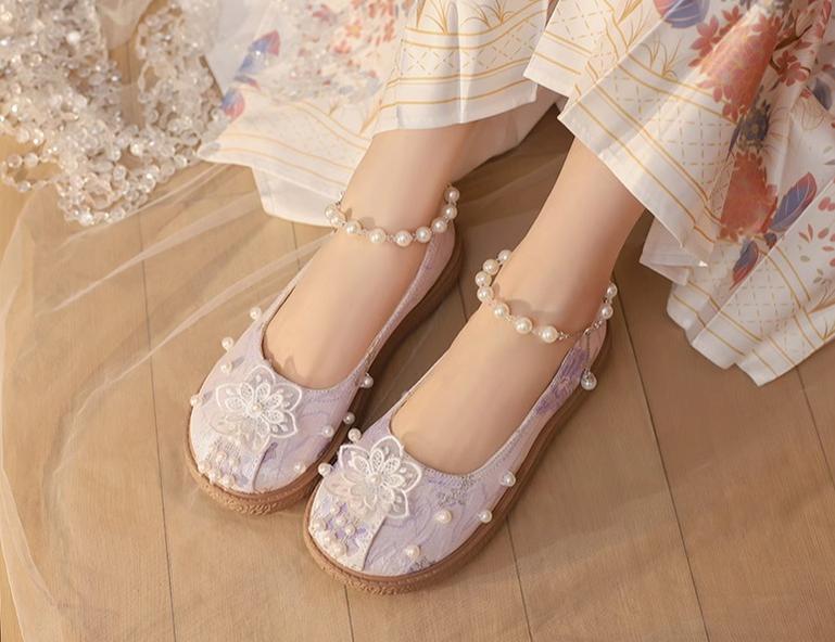 Yana~Lianhua Yana~Han Lolita Platform Shoes Chinese Style Shoes   