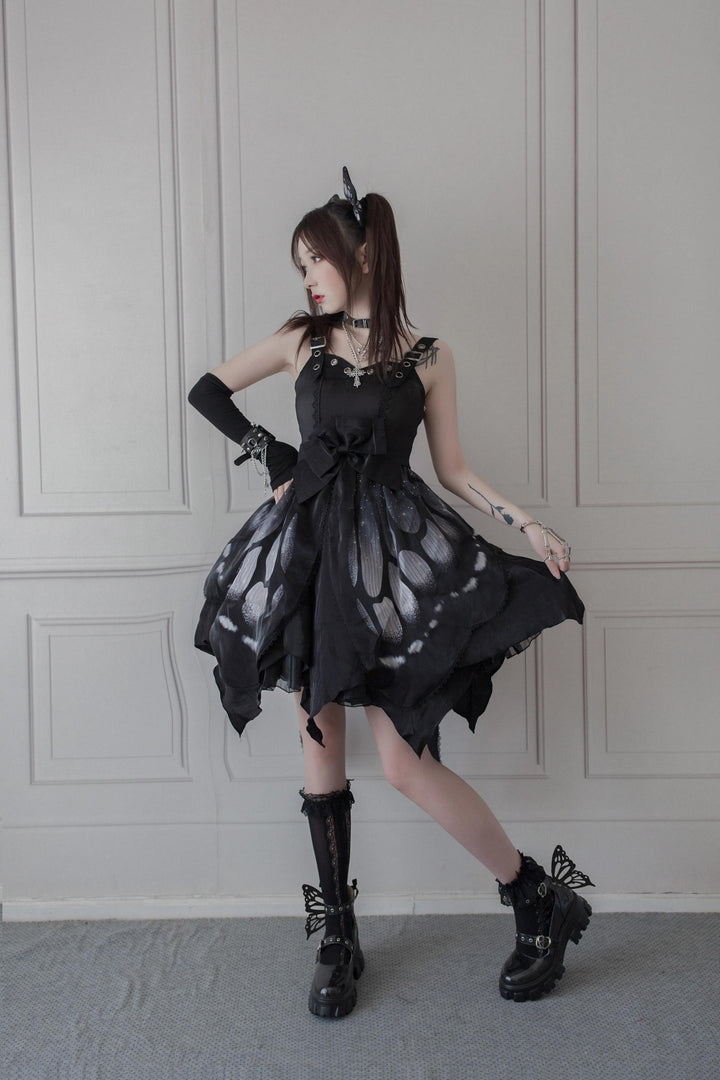 Star Fantasy~Butterfly Effect Normal Waist JSK Punk Dress