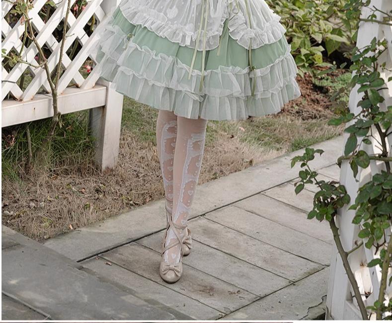 Daydream Whisper~Toting Basil~Plus Size Wedding Lolita Dress Green Bridal JSK 37156:557928