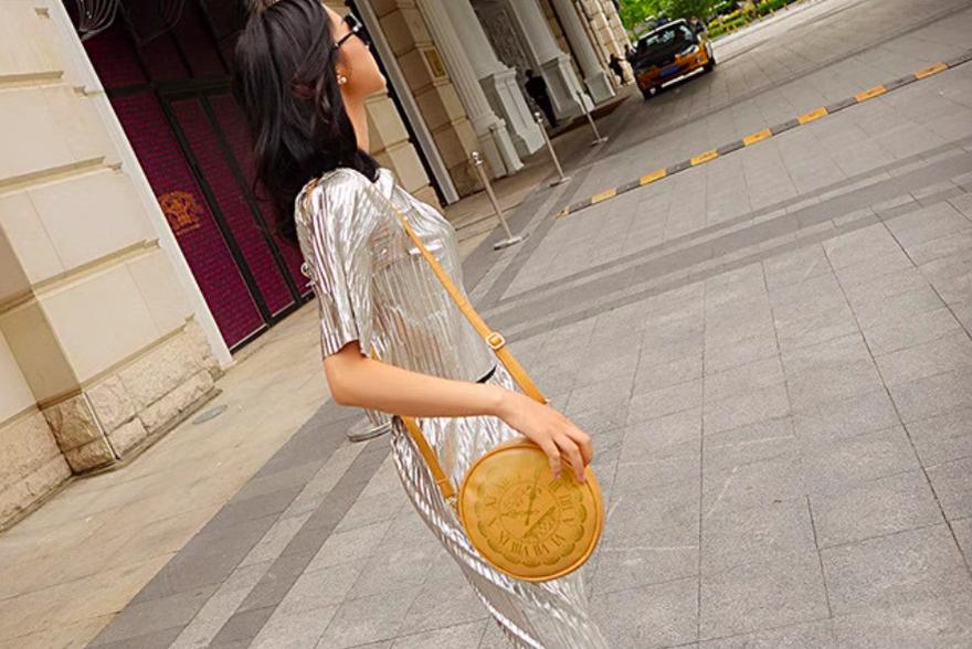 (BFM)Kira~Alice Clock~Kawaii Lolita Shoulder Bag Round Lolita Crossbody Bag 36632:519416