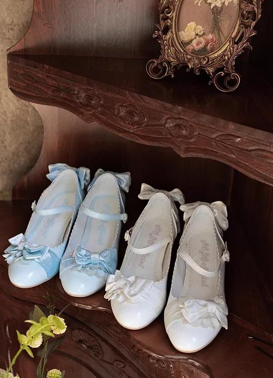 Doll's Ball - Classic Lolita Shoes, Mid Horseshoe Heel 44570:813691