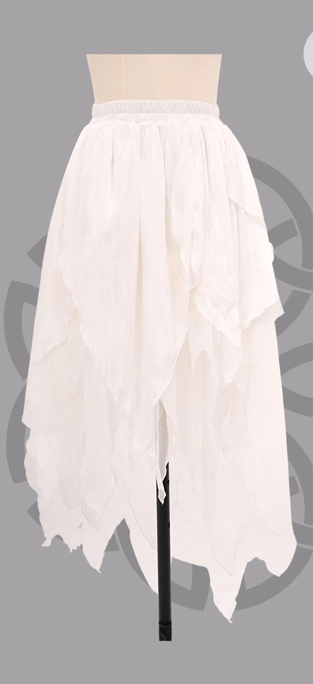 Wuyuzhe~Dragon Knight 2.0 Version~Western Fantasy Style Suit Gothic Shirt Vest Skirt free size white skirt only 