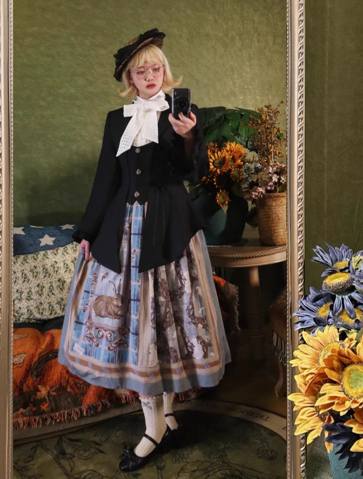 Pemberley Manor - Classic Lolita Slim Fit Coat, Notched Lapel Collar 45971:869971