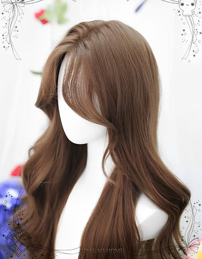 Dalao Home~Shan Li~Daily Lolita Wigs Honey Brown Long Curly Hair   