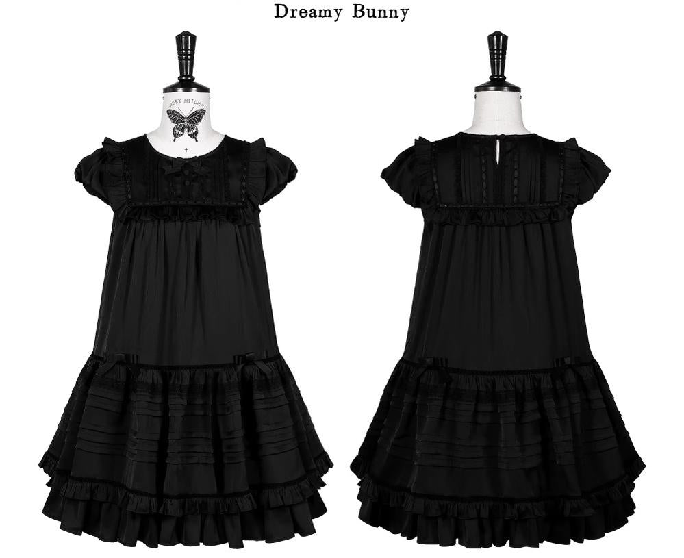 Kuroya~Dreamcatcher~Twin Lolita OP Set Bunny & Kitty Inspired Dress Suit 42987:761212