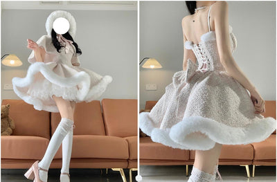 (BFM)POSHEPOSE~Sweet Lolita JSK Dress Summer Sleeveless Dress   
