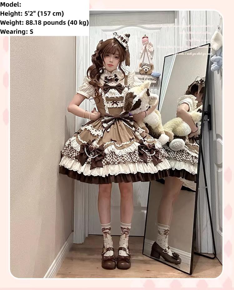 Berry Sweetheart - Sweet Lolita JSK Dress, Four Tiered Hem 44440:808067