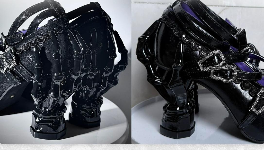 Tome of Holy Remains - Gothic Lolita Novelty Heel Shoes 45620:856313