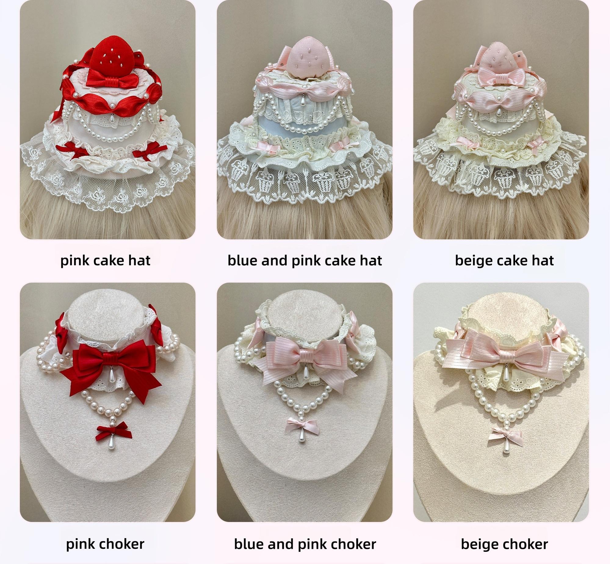Strawberry Ribbon - Sweet Lolita Wedding Dress, Side Opening 44910:827543