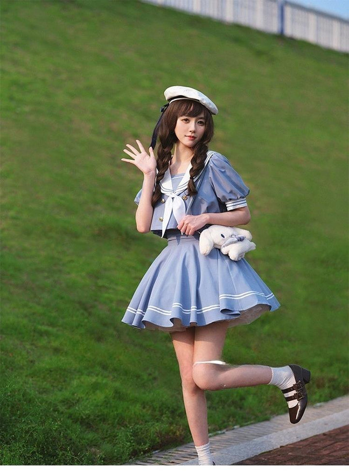 Beleganty - Sea and Wind Separate SP3.0 - Sailor Lolita Puffy Sleeve Blouse