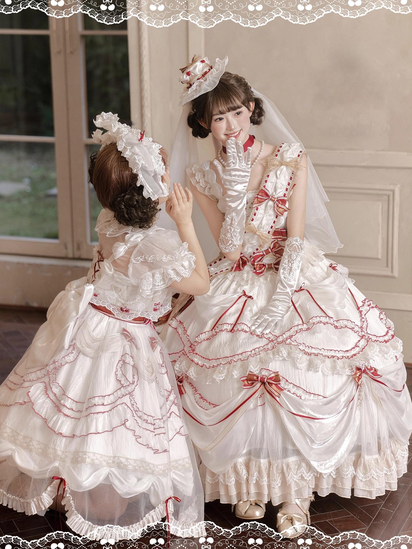 Cherry Cake - Tiered Sweet Lolita OP, Wedding Dress 44359:805902
