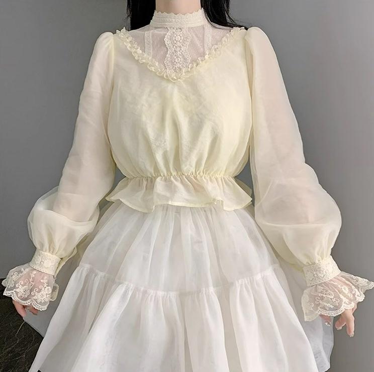 With PUJI - Love Poem - Classic Lolita Shawl 3-Color Versatile Spring Innerwear