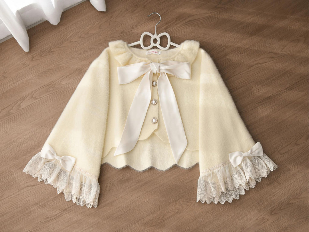 MIST~Qian's Letter~Sweet Lolita Sweater Winter Cardigan Coat (L M S) 41842:720768