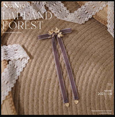 (Buyforme)NyaNya~ Lapland Forest~ Lolita Elegant Vintage Floral JSK OP Dress Pre-order (4-5 months before shipping ) Free size leaf brooch-purple