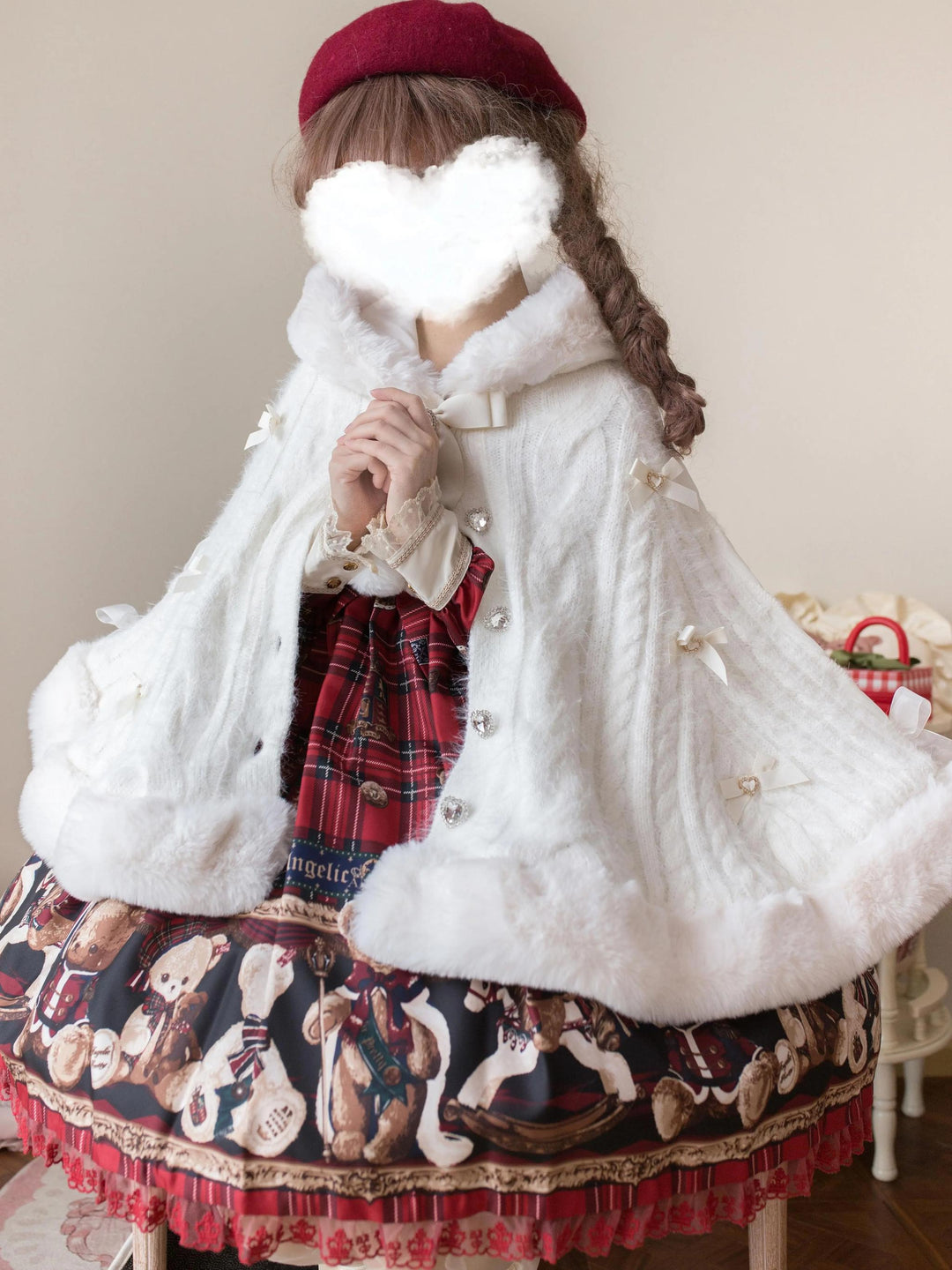 MIST~Sweet Bliss~Sweet Lolita Cape Winter Lolita Sweater Coat