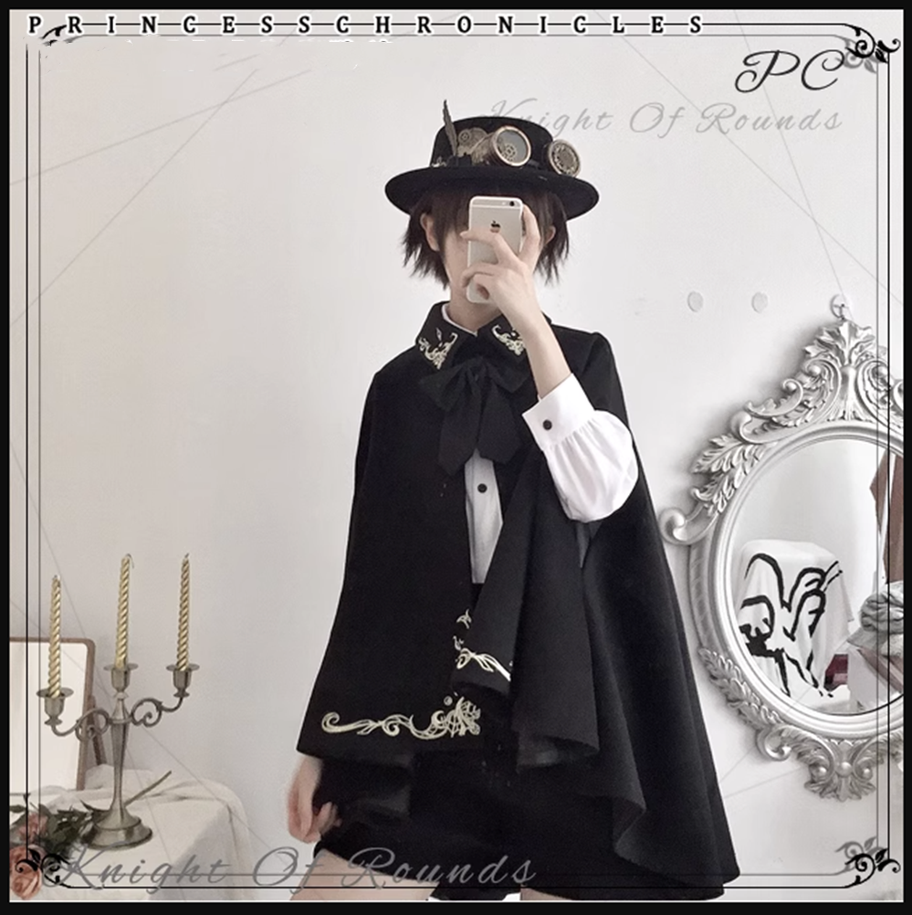Princess Chronicles - Medieval Ouji Lolita Embroidered Cape 4400:308112
