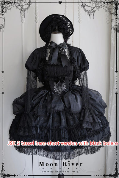 (BFM)Moon River~Gothic Lolita Dress in Red and Black Color   