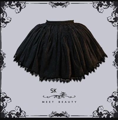 (BFM)Lingxi Lolita~Bone island Gothic Lolita Corset Goth Blouse Skirt Set S SK skirt only 