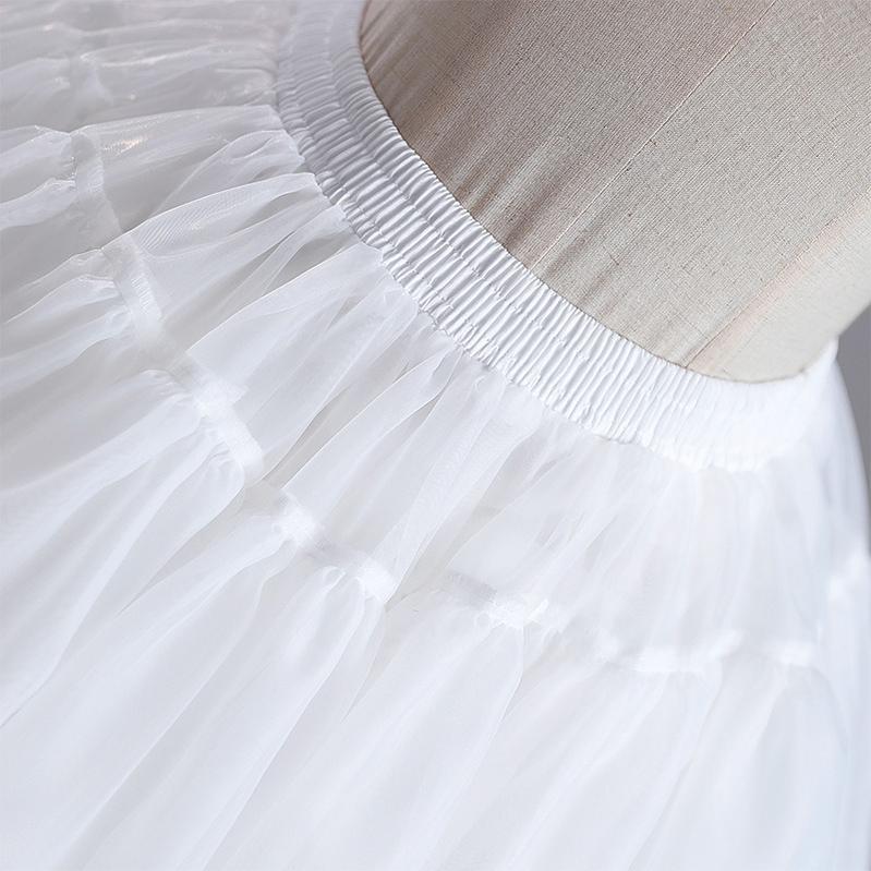 Noloria by 42Lolita - White Puffy Lolita Petticoat, 17.7" (45 CM), Cotton Lining