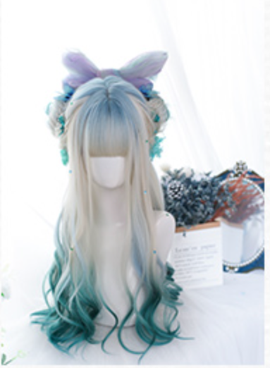 Dalao Home~Long Curly Gentle Gradient Lolita Wig   