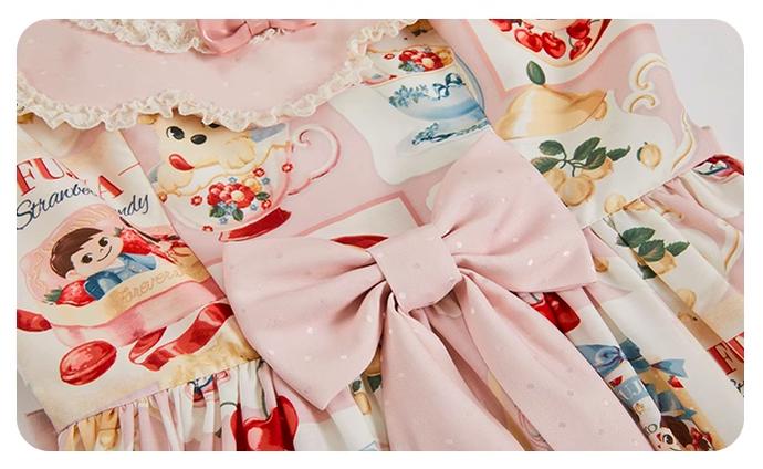 Summer Fairy~IP Collab Kawaii Lolita JSK Shirt Candy Box Hat   