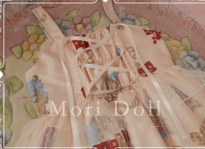 Mori Doll~Artist~Sweet Bow Pattern Print JSK Multicolors   