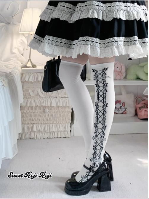 Roji Roji~Classic Lolita Socks Autumn Mid-calf Cotton Socks