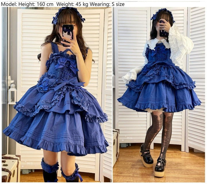 Dark Star Island~Halloween Gothic Lolita JSK Short Lolita Jumper Dress