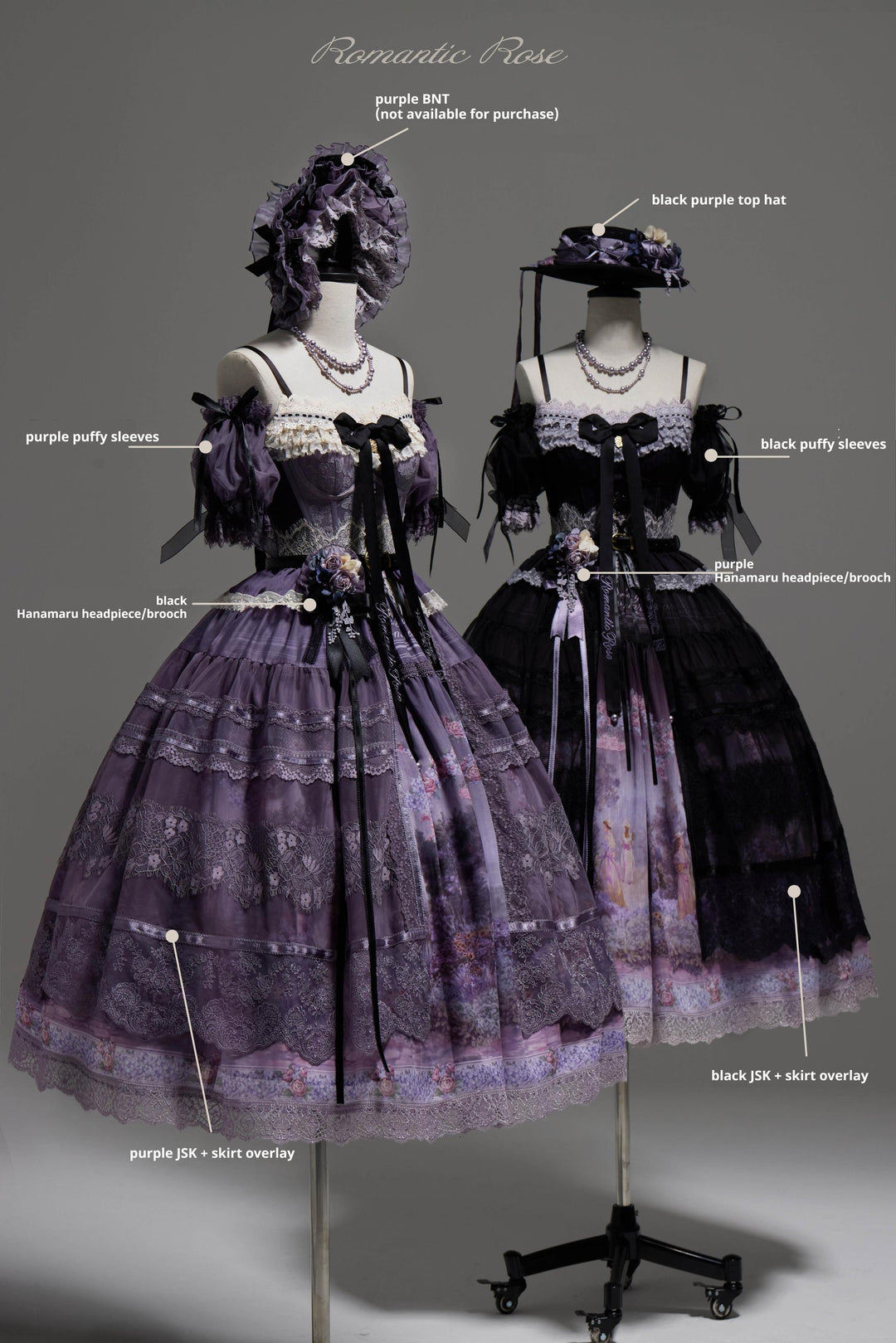 ZUOlanrichen~Romantic Rose~Classic Lolita Dress Set Printed JSK Skirt with Bodice 42157:729770