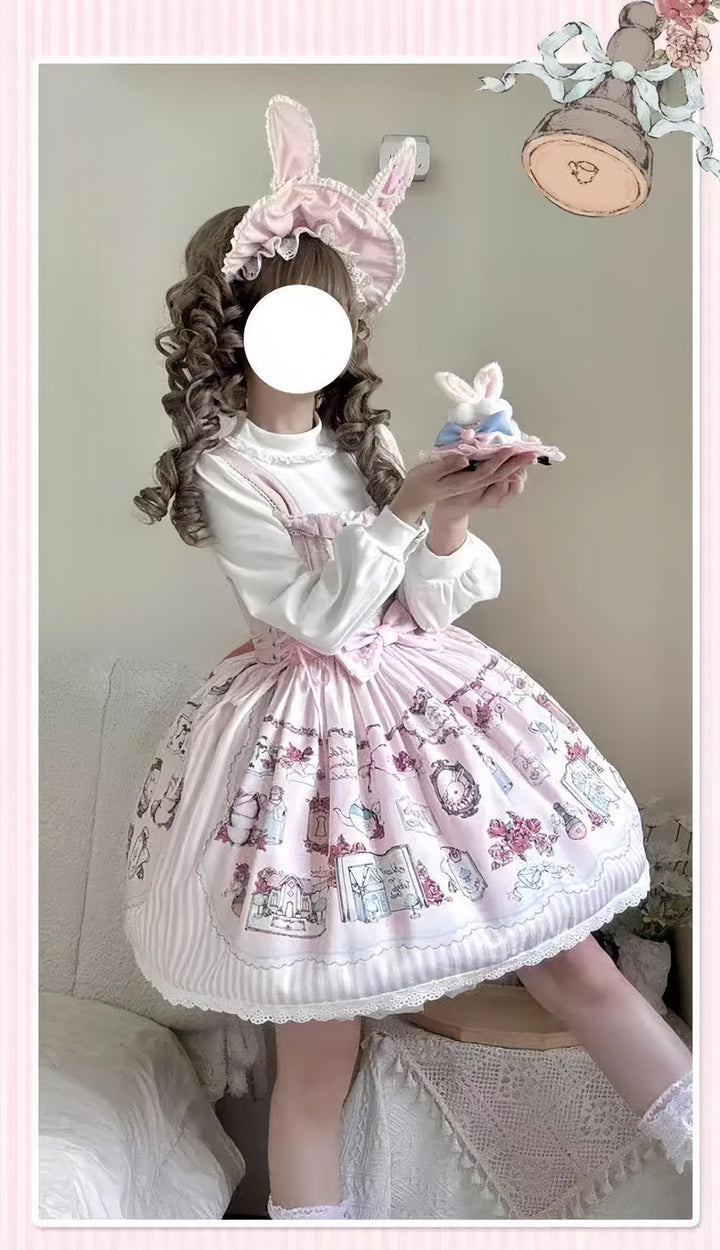 MeowMeow - Rabbit Collection Box - Bunny Print Kawaii Lolita JSK Dress