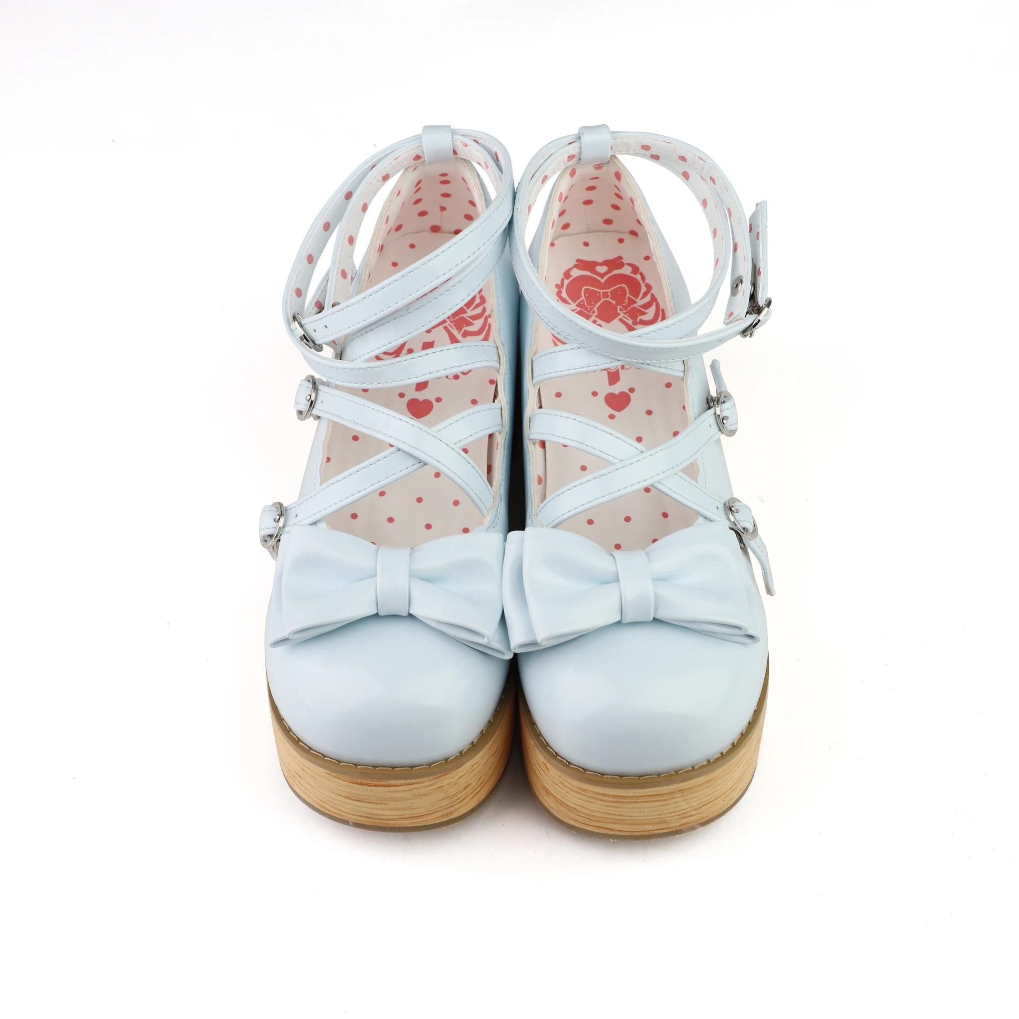 Puff Tata - Sweet Lolita Platform Shoes, Adjustable Straps 44805:822603