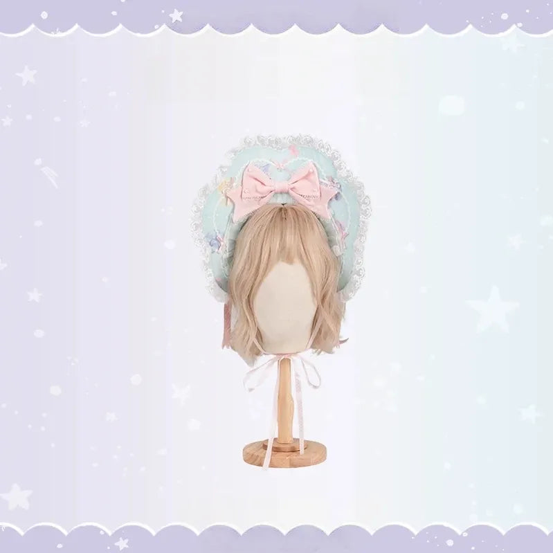 Cinnamoroll Ocean Fantasy - IP Collab Sweet Lolita Tiered JSK & OP Dress, Cinnamoroll Print (L M S XL XS) 45995:871845