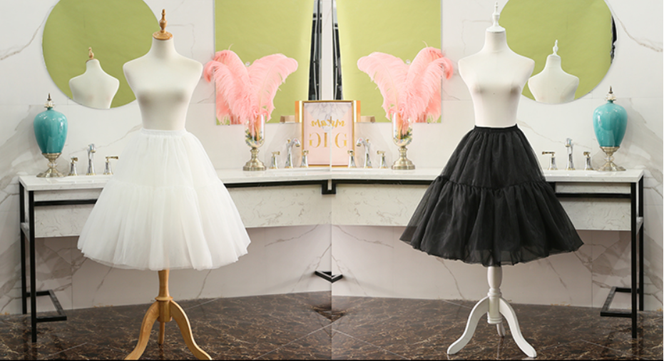 Manyiluo - Medium-length Extended Boneless Lolita Petticoat