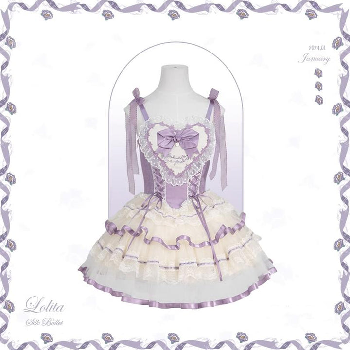 Flower and Pearl Box~Silk Ballet~Wedding Lolita JSK Dress Princess Bridal Dress 34050:442624