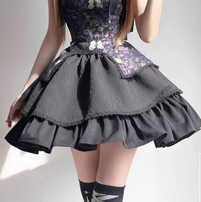 Sakurahime~Kawaii Lolita Daily Dress Set S skirt 