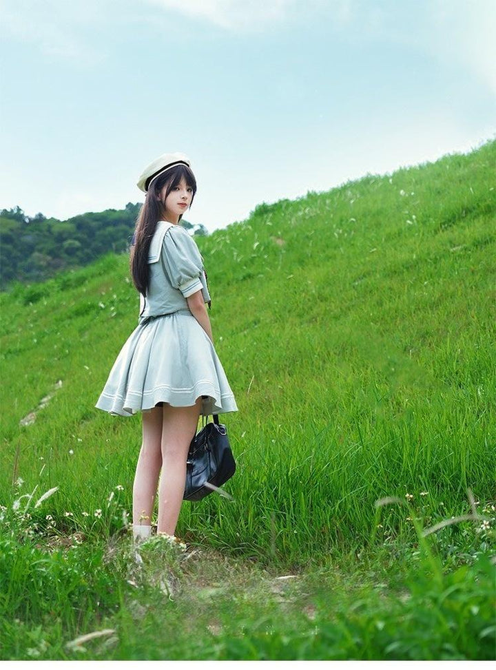 Beleganty - Sea and Wind Separate SP3.0 - Sailor Lolita Puffy Sleeve Blouse