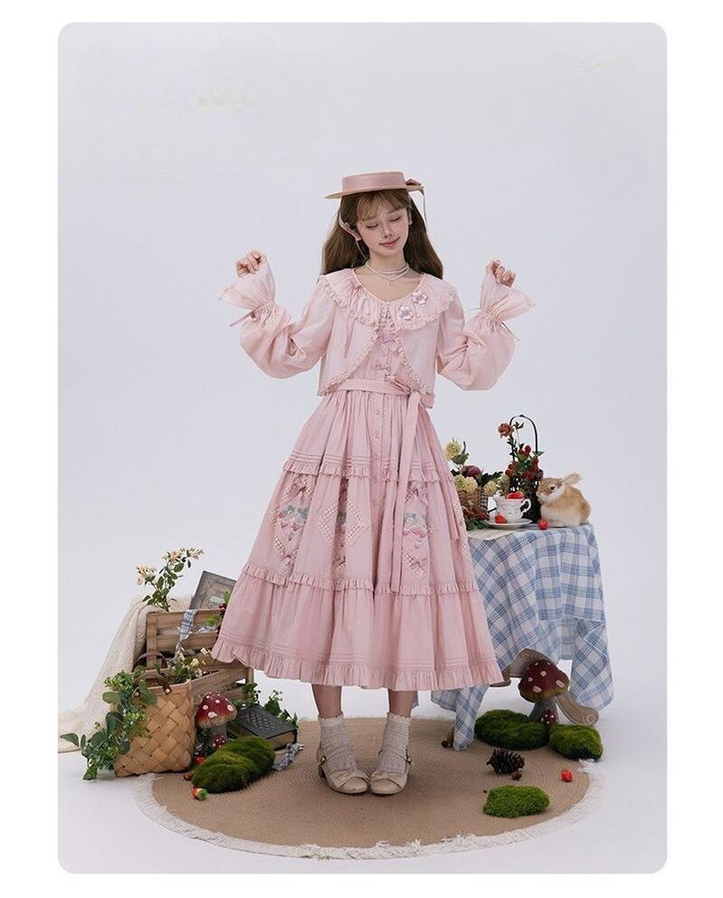 NyaNya - Four Seasons - UPF50+ Daily Lolita Light Cardigan With Embroidered Floral