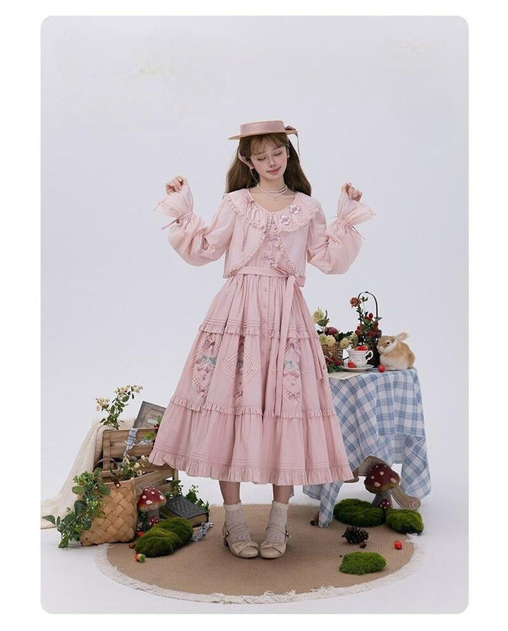 NyaNya - Four Seasons - UPF50+ Daily Lolita Light Cardigan With Embroidered Floral