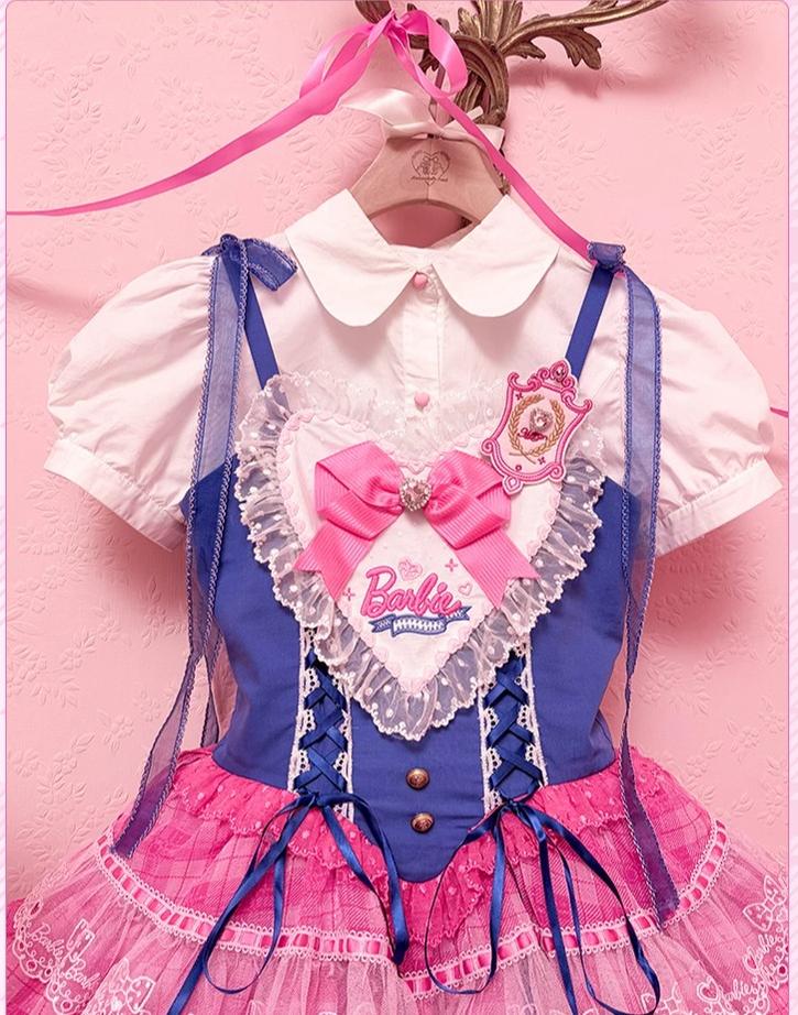 Silky Ballet - Cotton Sweet Lolita Blouse and Two-Size Crown Set 45915:867719