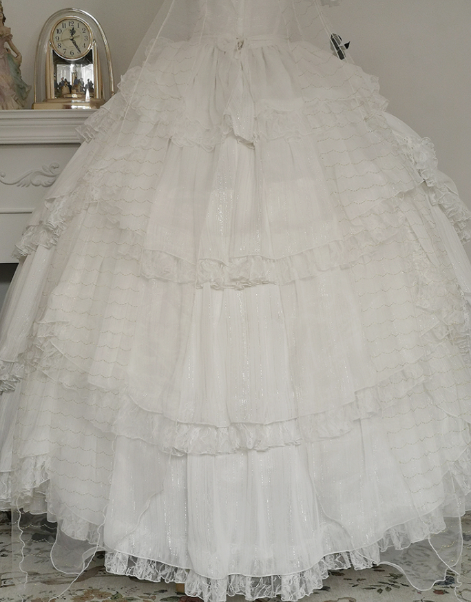 Henrietta~Look for Butterflies~Elegant Lolita Princess Dress Accessories Multicolor free size white ordinary length tail 