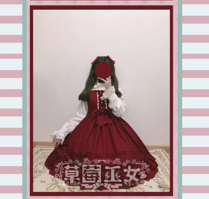 Strawberry Witch~Sweet Lolita JSK Multicolored Lolita Dress 40606:668394