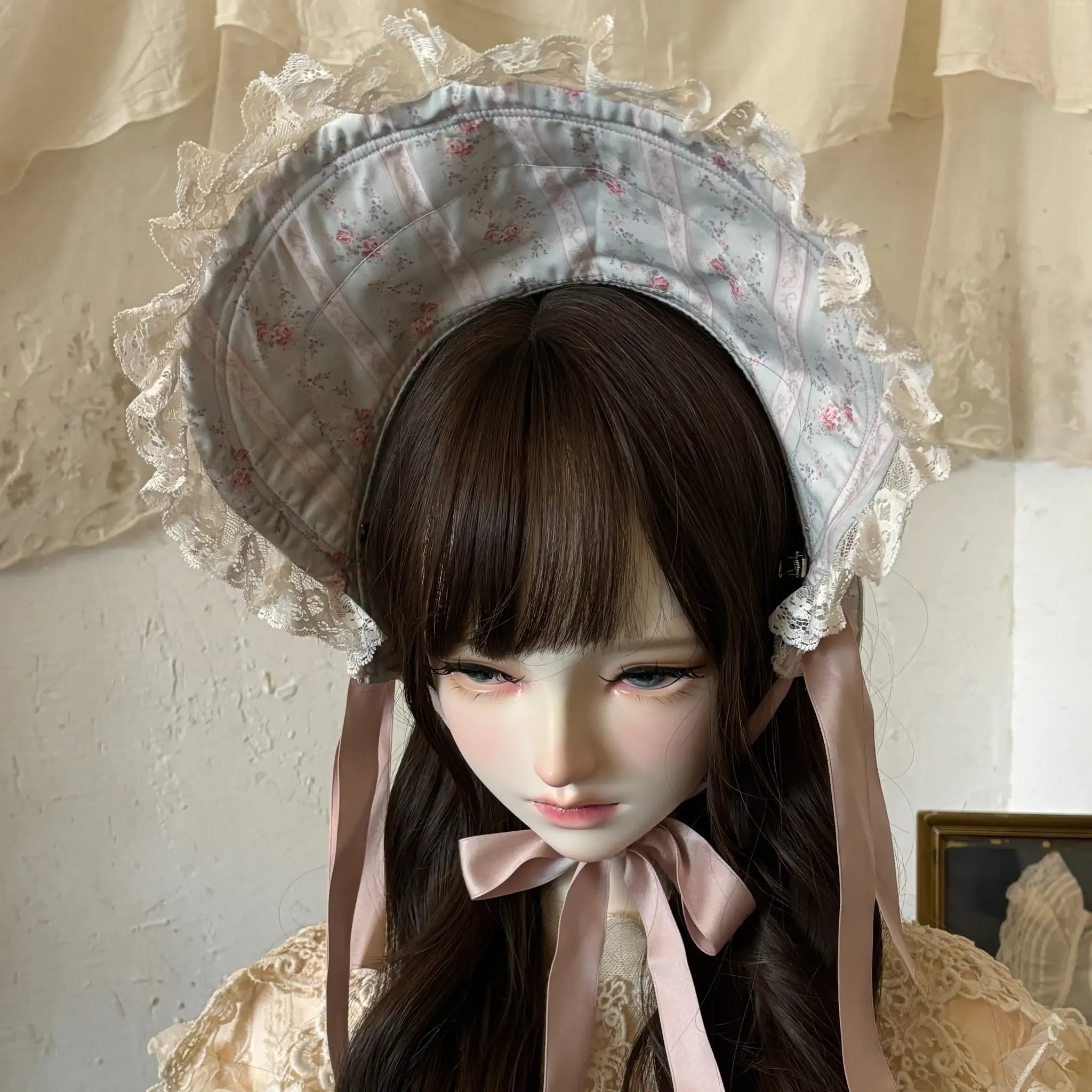 Spring Tale - Old School Lolita Floral Printed Dress, Front Opening 45767:861680