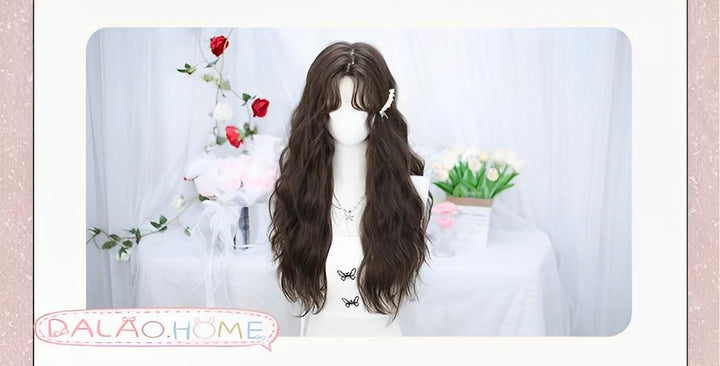 Dalao Home~Fallen~Daily Lolita Wigs Cold brown Long Hair   