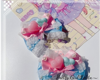 Pretty Girl Lolita~Sweet Lolita Pink-blue Accessories a lollypop hair pin 14076:194724