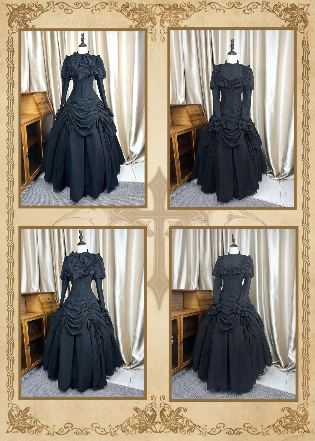 The Original Witch~Gothic Lolita Dress Fishbone Lifting Corset SK Shirt 40736:680214