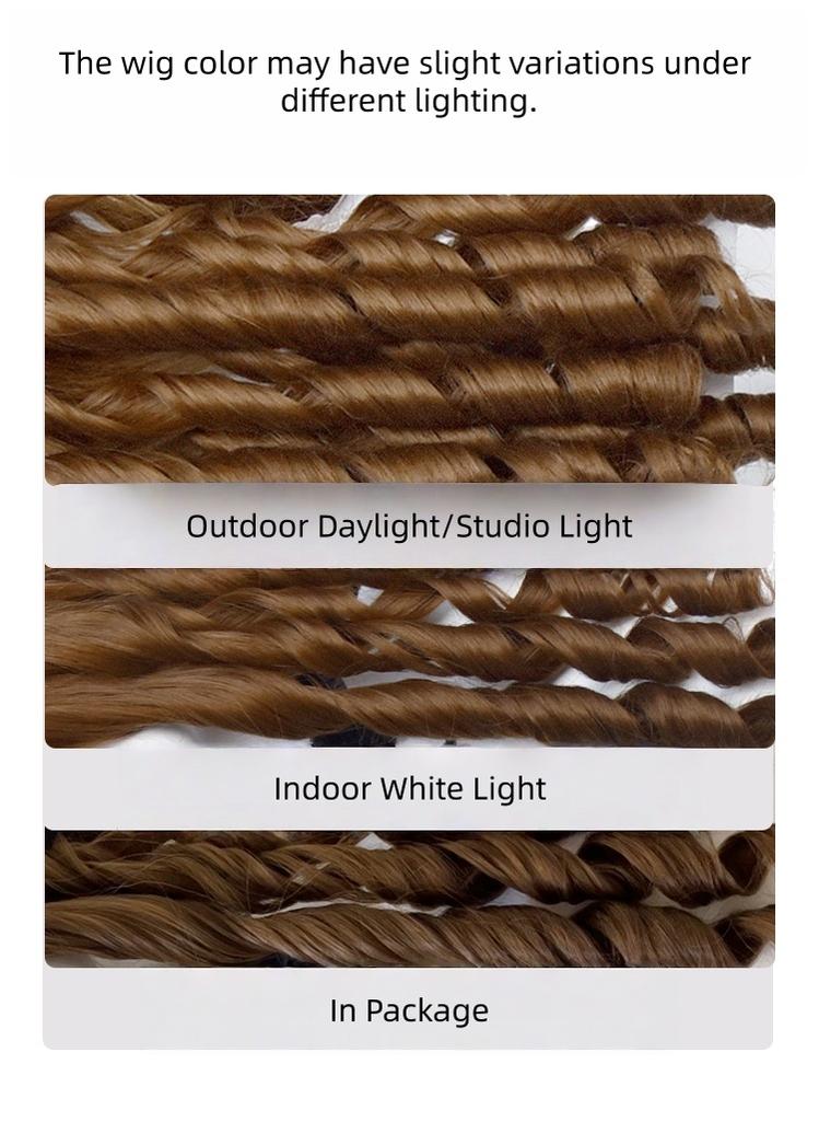 Sinwavy - Doll-like Roman Curl Lolita Wig, Straight Bangs 44137:797046