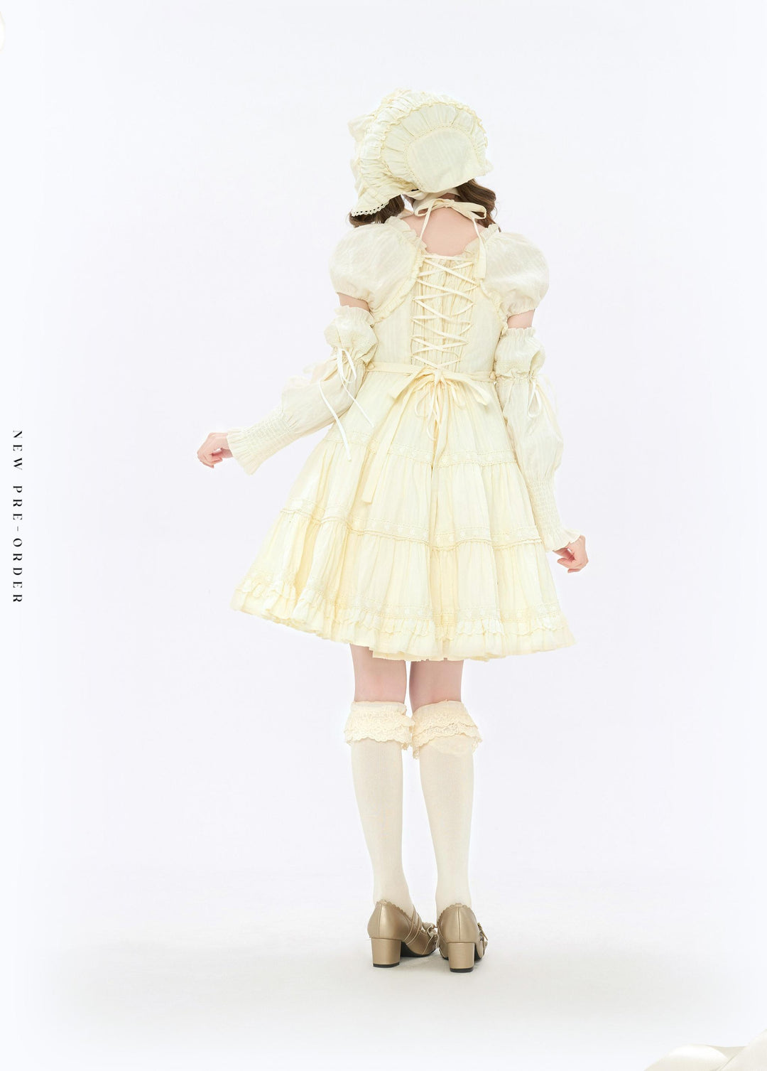 Bacio Bouquet~Doll Story~Sweet Lolita OP Dress with Mini Sleeves