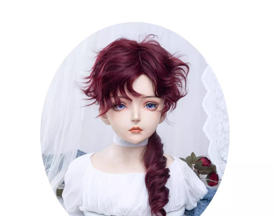 Alicegarden~Red Ouji Lolita Wig Long Curly Prince Lolita Hairpiece